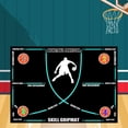 thumbnail image 1 of BAOSITY Basketball Footwork Mat, Basketball Dribbling Mat, Non-Slip Handling, Indoor Dribble Trainer, Basketball Footstep Mat Blue Line, 1 of 8