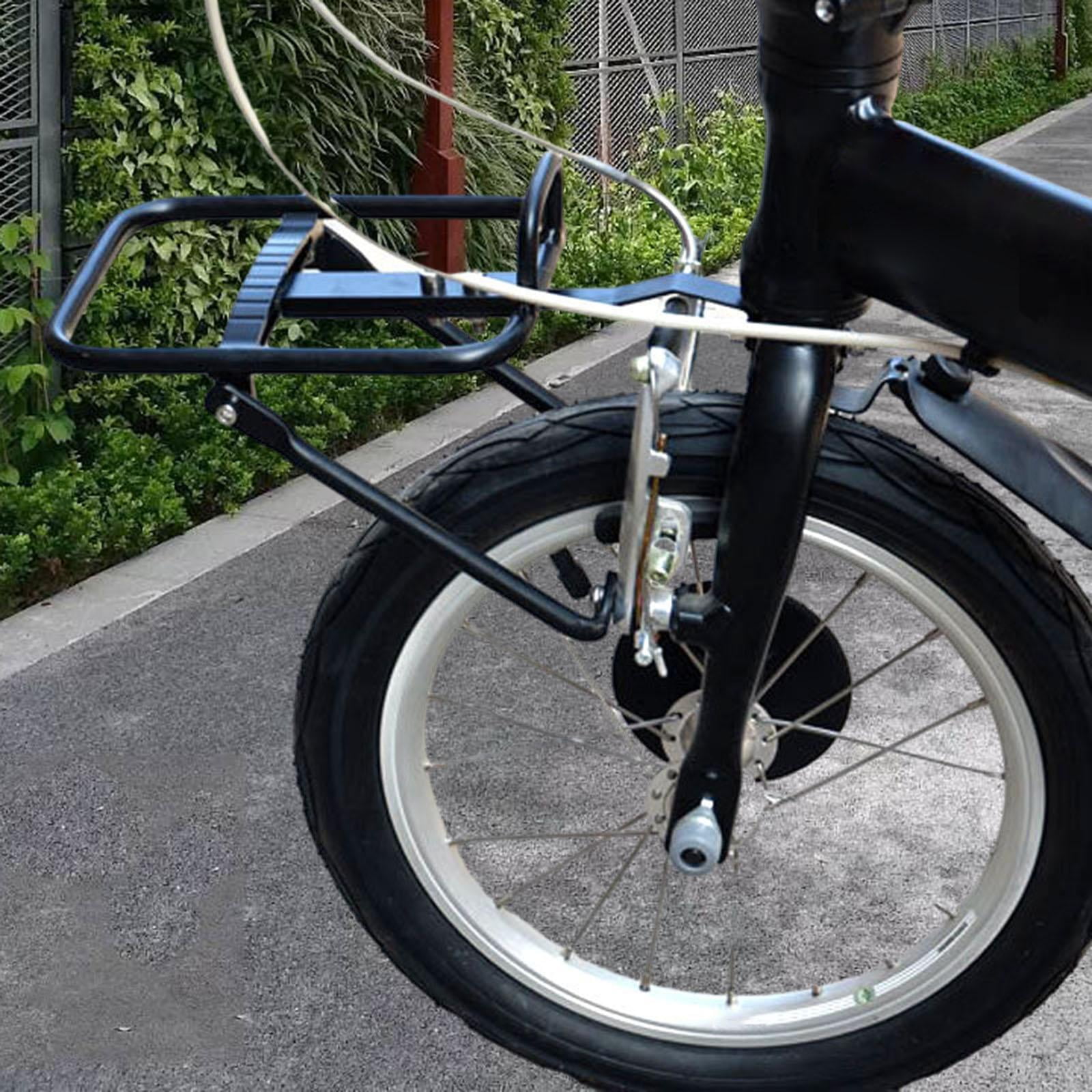 BAOSITY Bike Front Rack Pannier Rack Cycling Equipment Luggage Touring Carrier Bicycle Cargo Rack for Picnic Grocery Box Pizza Riding Black Walmart Business Supplies