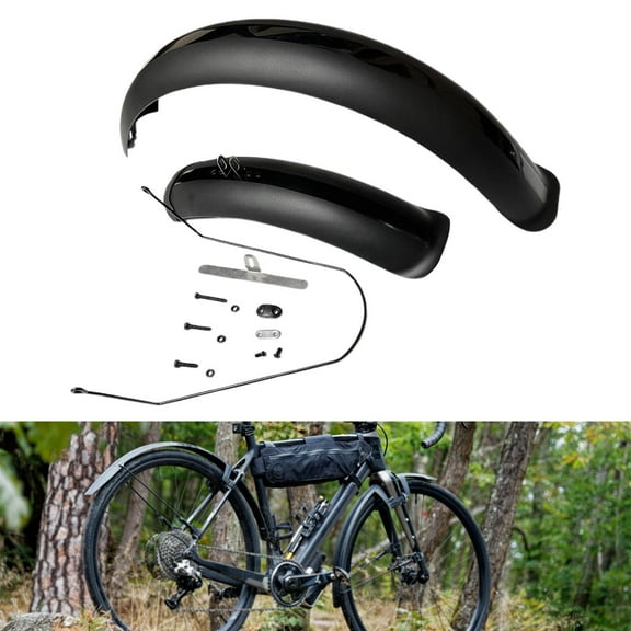 BAOSITY Bike Mudguard Mud Guard Front Rear Set Fittings Sturdy Parts Front Rear Fenders Replacement for Mountain Bike Outdoor