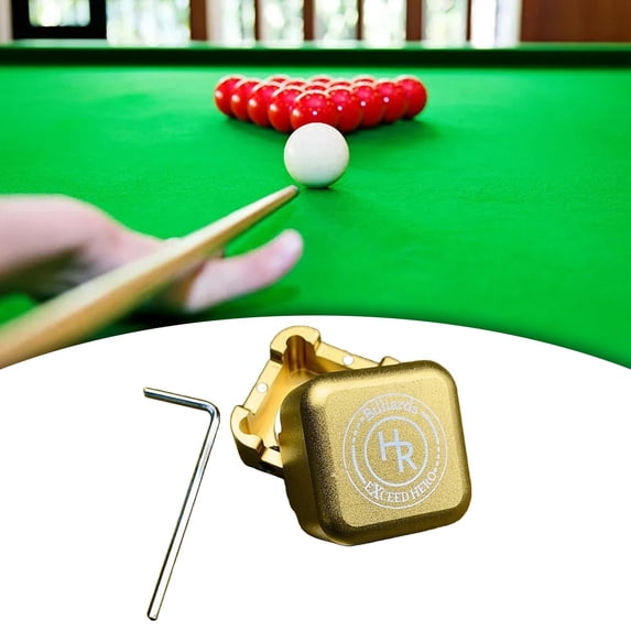 BAOSITY Billiard Chalk Storage Box Accessories Pocket Mini Carrier Cue Chalk Holder Snooker Chalk Box for Billiard Cue Sport Gold