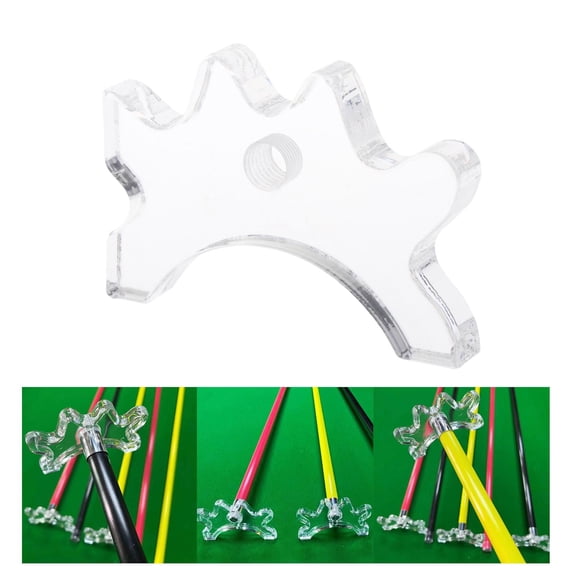BAOSITY Billiards Cue Bridge Head Acrylic Pole Rack Rest for Indoor Competition Home