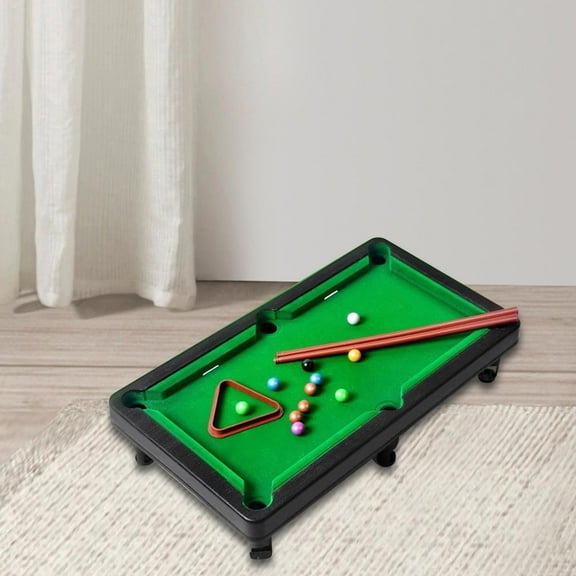 BAOSITY Billiards Game Home Kindergarten Bar Office Household Mini Tabletop Pool Set 27x18.5x6cm