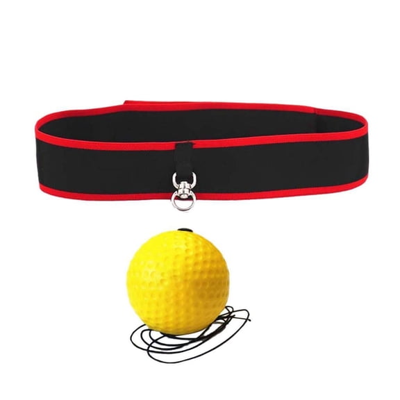 BAOSITY Boxing Ball Set Boxing Equipment for Adults and Kids React Ball Adjustable Headband Punching Speed Fighting Skill Yellow Ball