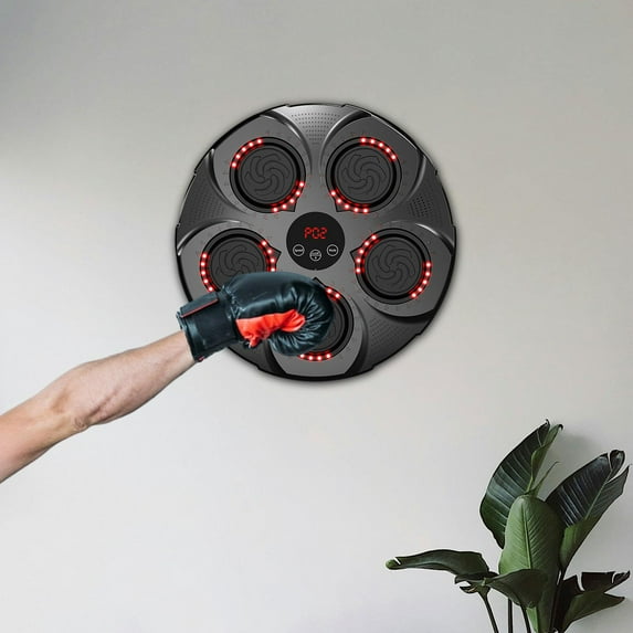 BAOSITY Boxing Machine Boxing Equipment Electronic Wall Mounted Exercise Musical Target Punch Force Tester Improves Red
