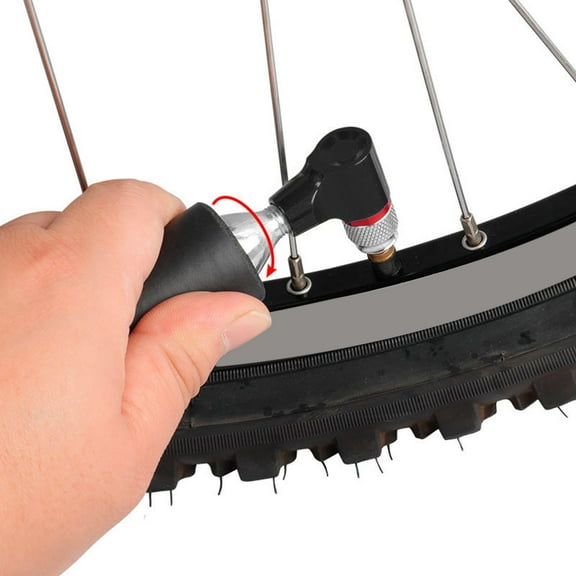 BAOSITY CO2 Bike Tire Inflator Air Pump Attachments Inflator Connector, for Traveling Ball Cycling, Road Bike Mountain Bike Black