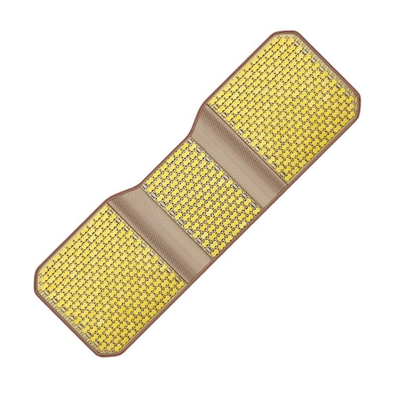 BAOSITY Car Auto Seat Pad Cooling Seat Cover Handmade Automobile Accessory Car Interior Decoration for Summer Sturdy 43x133cm Yellow