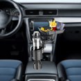 thumbnail image 1 of BAOSITY Car Cup Holder Tray Drink Holder Adjustable Base 3 in 1 Expandable Auto Accessories Road Trip Essentials Car Food Tray Table, 1 of 6