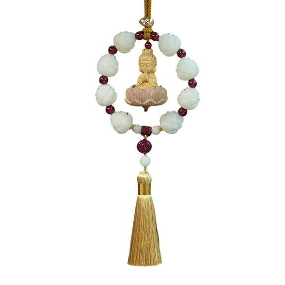 BAOSITY Car Rear View Mirror Pendant Car Accessories Gift Charm Dangling Universal Car Interior Decoration for Minivan Truck Car Guanyin