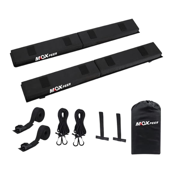 BAOSITY Car Soft Roof Rack Pads Set Universal Crossbar Pads for Kayak Surfboard