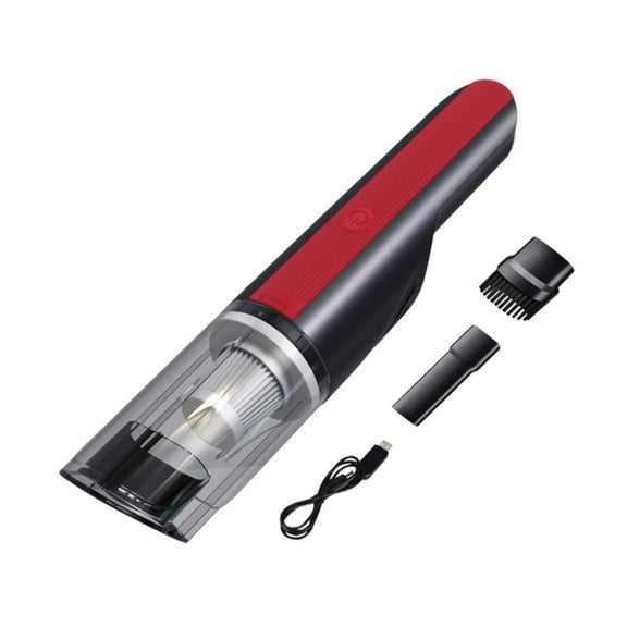 BAOSITY Car Vacuum Cleaner Automotive Interior Cleaner Red Compact 8.4V Powerful Cordless Handheld Vacuum for Pet Hair Car Boats