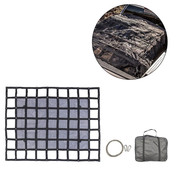 BAOSITY Cargo Net for Pickup Truck Bed, Truck Bed Cargo Net, Adjustment, Universal Truck Cargo Net for Trailer Trucks for SUV ATV 145cmx183cm