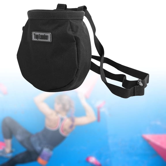 BAOSITY Climbing Chalk Bag Chalk Carrier Bag Equipment Accessories Drawstring with Belt Storage Pouch for Gymnastics Workout Climbing