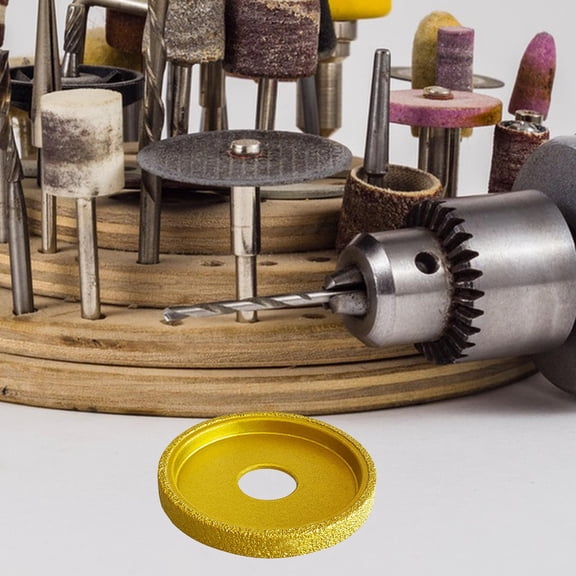 BAOSITY Concrete Grinding Wheel Edge Profile Sanding Disc Parallel Side Dry Vacuum Brazed Grinding Wheel Disc for Angle Grinders Rock , 10mm