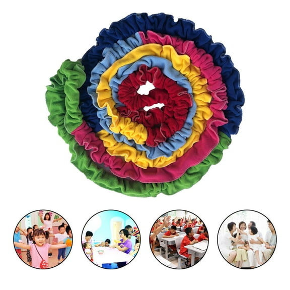 BAOSITY Cooperative Elastic Band Multi Sizes Soft Dynamic Movement Exercise Prop Teamwork Family Early Education Toy Resistance Band 2m for 3 players