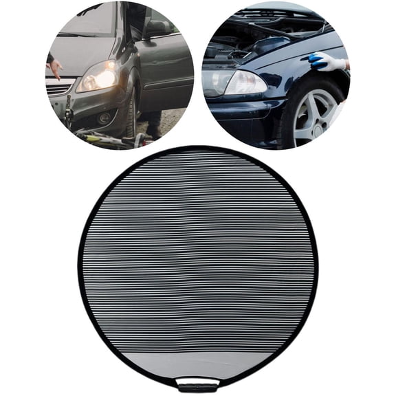 BAOSITY Dents Reflector Board Car Dents Detection Board Dents Detection Tool Striped Reflector Board for Refrigerator Metal Surface round