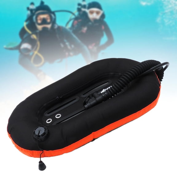 BAOSITY Diving Donut Wing Single Tank Dive Cylinder Backmount Adults Dive Donut Wing Black Orange
