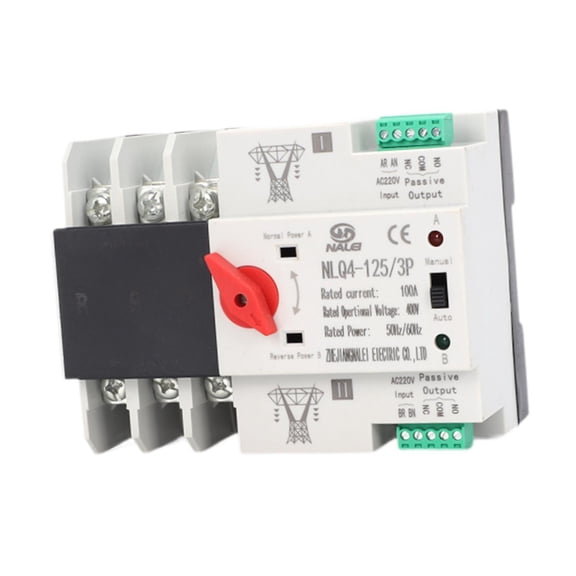 BAOSITY Double Power Automatic Transfer Switch 100A Reliable High Performance High Security Easy to Install Professional Fast Switching 100A 3P