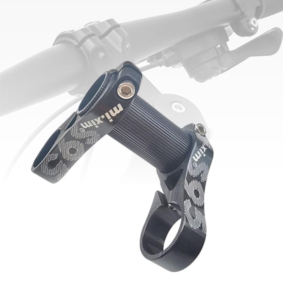 BAOSITY Double Stem Folding Bike Stem Adjustable Handlebar Stem Front Extension Stem for s Folding Bike Repair Accessory Spare Black