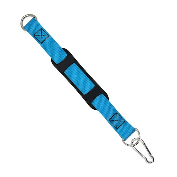 BAOSITY Exercise Strap Hanging Strap Bodybuilding with Snap Carabiner Strength Training Workout Adults Garden Reusable Max Load 100kg Blue