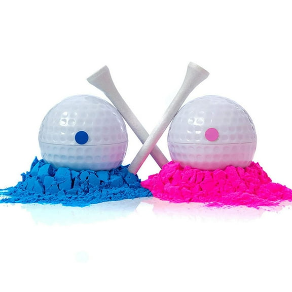 BAOSITY Gender Reveal Golf Balls Revealing Golf Balls, Golf Themed, Exploding Golf Balls Baby Reveal Ideas Gift for Expecting Parents