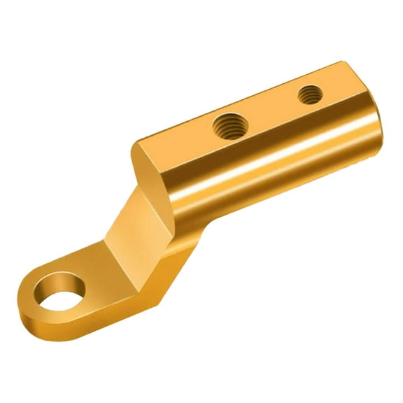 BAOSITY Generic Motorcycle Rearview Mirror Mount Extender Handlebar Extender Accessories Aluminium Alloy for External Headlights Gold