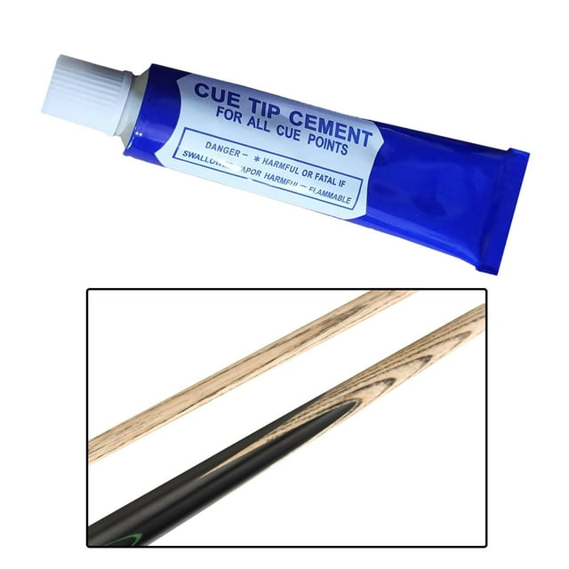 BAOSITY Glue for Pool Cue Tips Billiard Cue Tip Repair Clear Glue Quick