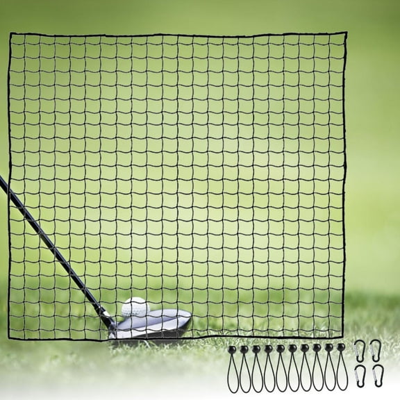 BAOSITY Golf Practice Barrier Net Golf Driving Hitting Net Sturdy Portable Golfing Training Net Sports Net for Outdoor Driving Range 2metersx2meters