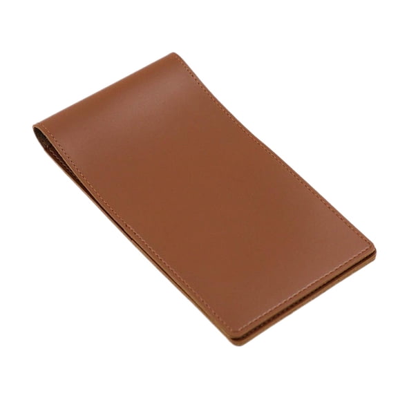 BAOSITY Golf Scorecard Holder, Golf Scorecard Book, Lightweight Compact PU Leather Yardage Book Cover for Outdoor Training Practicing Brown