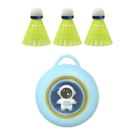 BAOSITY Hanging Badminton Trainer Badminton Training Interactive Toys 3 Balls Beginners Self Practice Training Device for Blue