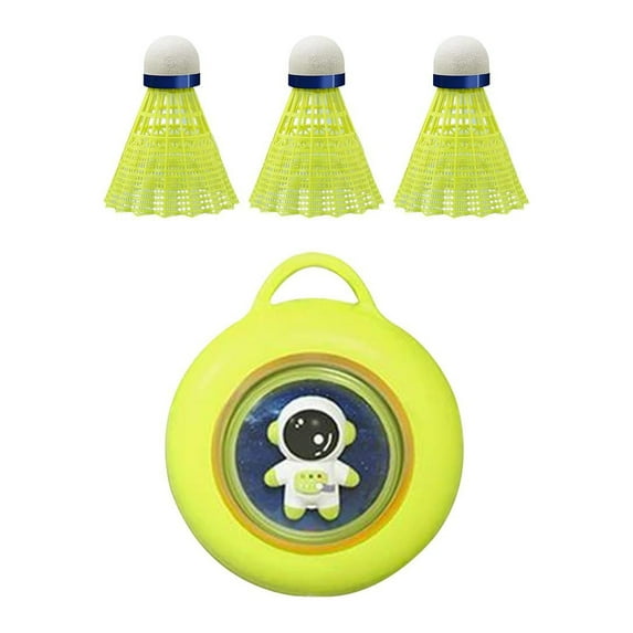 BAOSITY Hanging Badminton Trainer Badminton Training Interactive Toys 3 Balls Beginners Self Practice Training Device for Green
