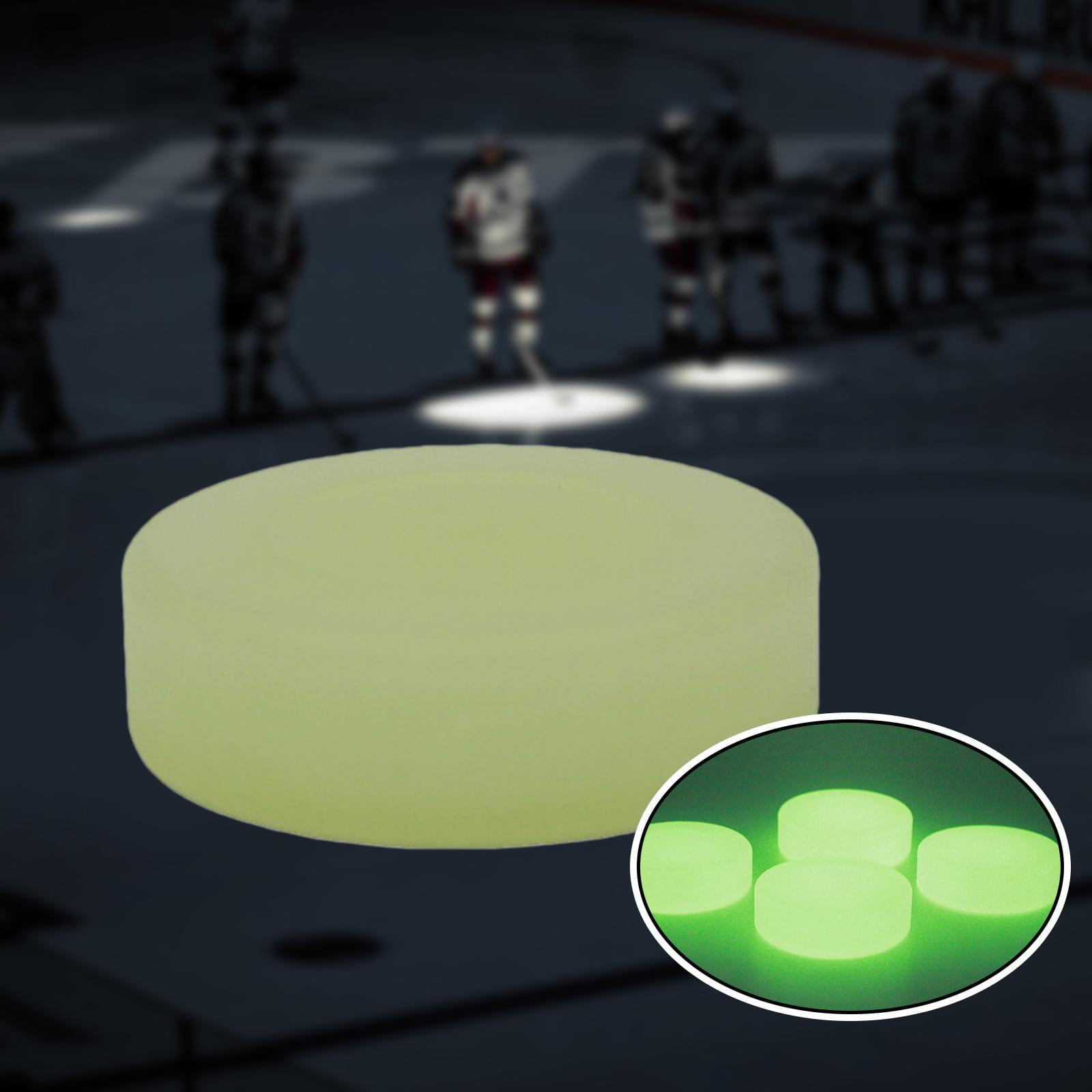 BAOSITY Ice Hockey Puck Glow in Dark, Party Puck, Kids Toy Suitable for Floor Indoor Outdoor Game, Luminous Diameter 7.2cm Floor Puck