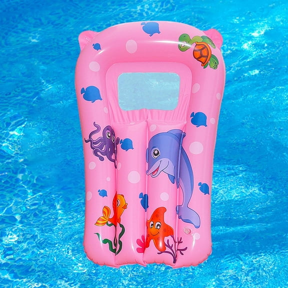 BAOSITY Kids Inflatable Surfboard Surf Kickboard Floating Surfboard, Surfing Accessories, Swimming Pool Float Surfing Board for Swim Pink