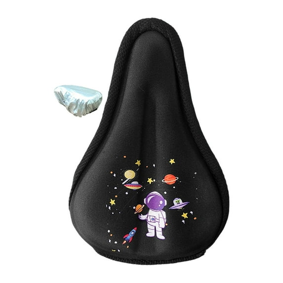 BAOSITY Kids Seat Cushion Cover Seat Protector Soft Small Easy to Install Black Thickened Childrens Bike Seat Cushion S Astronaut