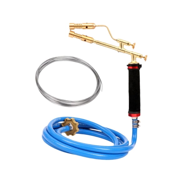 BAOSITY Liquefied Gas Welding Torch with Welding Wire 3M Hose Copper Easy Installation Soldering Torch for Barbecue Soldering 10m Welding Wire