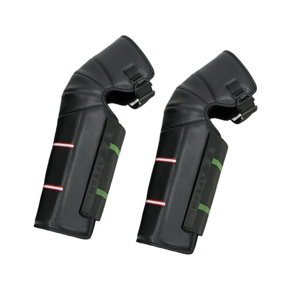 BAOSITY Motorcycle Knee Pads Leggings Covers Motorcycle Windproof Leg Gaiter Knee Mat for Riding Skating Skating Fishing Outdoor PU Leather Reflector