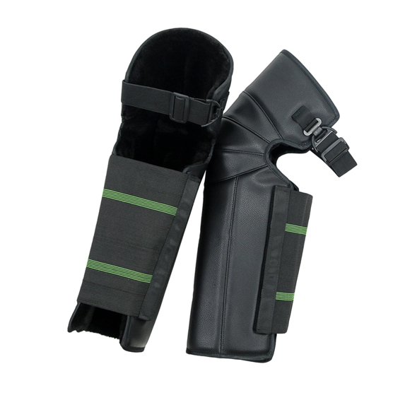 BAOSITY Motorcycle Knee Pads Leggings Covers Motorcycle Windproof Leg Gaiter Knee Mat for Riding Skating Skating Fishing Outdoor PU Leather