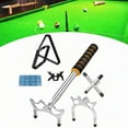 thumbnail image 1 of BAOSITY Pool Cue Snooker Pool Bridge Stick, Retractable Billiards Cue Stick Bridge, with Removable Bridge Heads, Pool Table Accessory Black and, 1 of 8