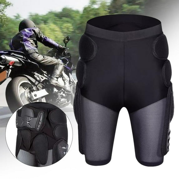 BAOSITY Protective Padded Shorts Hip Leg Protection Impact Resistance Comfortable Cycling Short Pants for ATV Motocross Snowboarding M