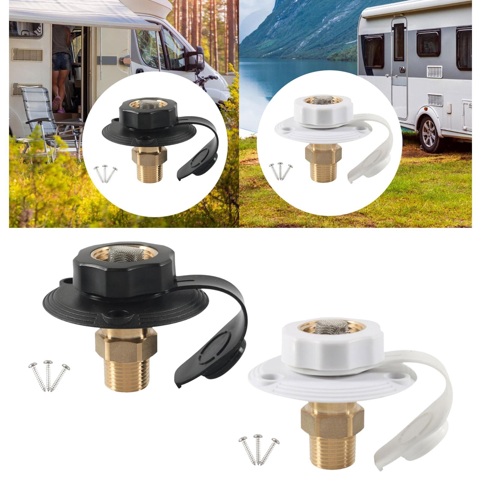 BAOSITY RV City Water Connection Inlet Kit 1/2 inch Male Sturdy Brass ...