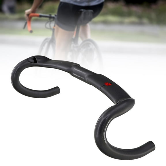 BAOSITY Road Bike Drop Bar Bike Handlebar Bent Bar with Integrated Stem Replacement Handle Bar Road Bike Handlebar City Bikes Outdoor 400mm
