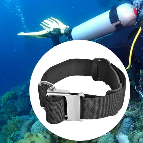 BAOSITY Scuba Diving Tank Band Bottle Strap Easy to Install cam Strap Diving Tank Strap for Water Sports Snorkeling BCD Tank Cylinder C
