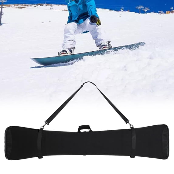 BAOSITY Snowboard Bag Snowboard Sleeve Case Transport Wrap Snowboard Carrier Ski Travel Bag Pouch for Outdoor Winter Sports Equipment 165CM Flat Head