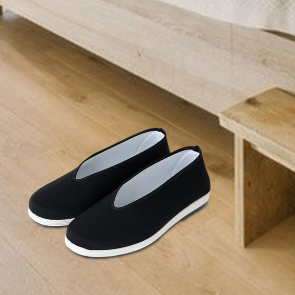 BAOSITY Tai Chi Shoes Kung Fu Shoes, Anti Slip Rubber Sole,Breathable Comfortable Durable Old Beijing Shoes Chinese Traditional Shoes 39