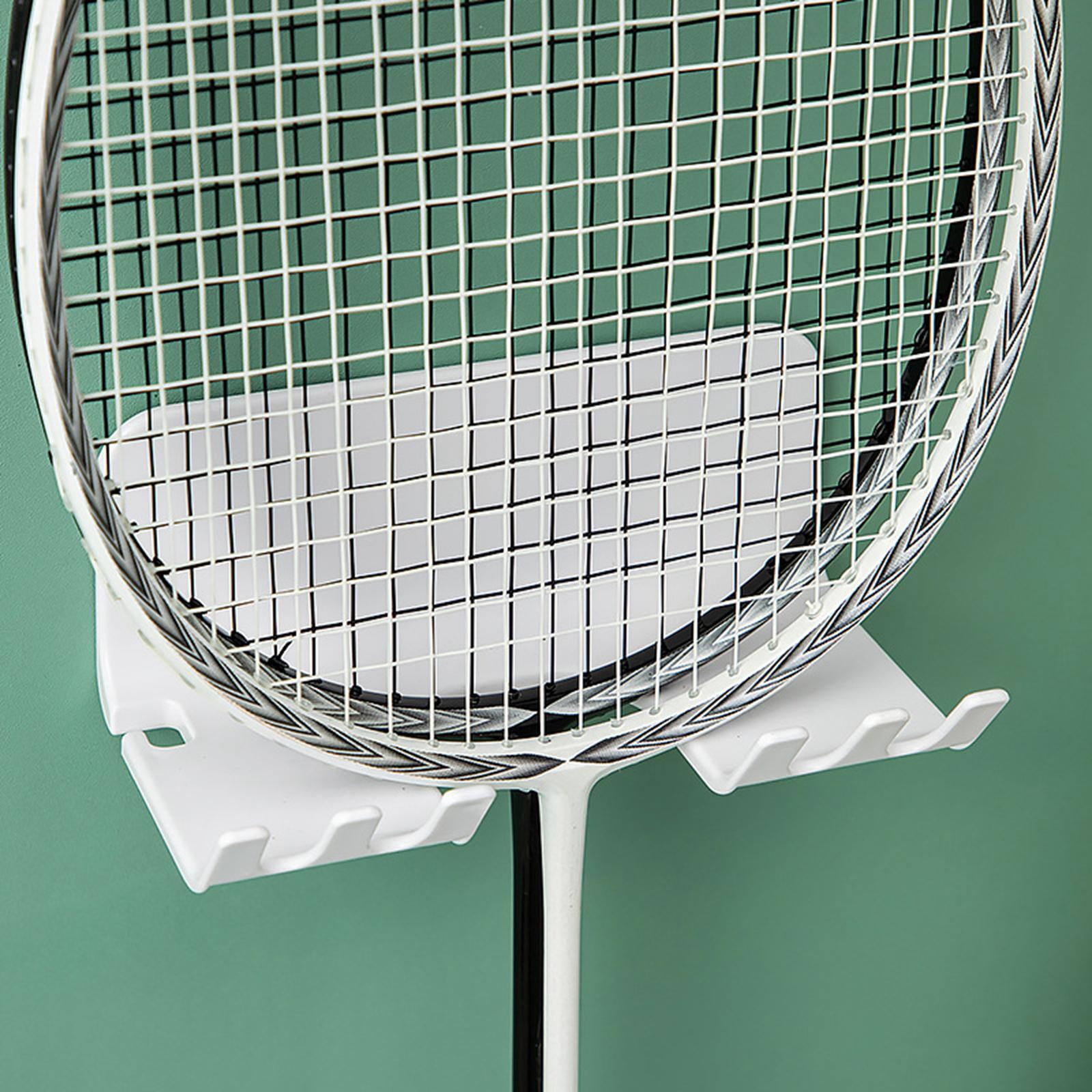 BAOSITY Wall Mounted Racket Rack Badminton Racket Hook Durable Racket