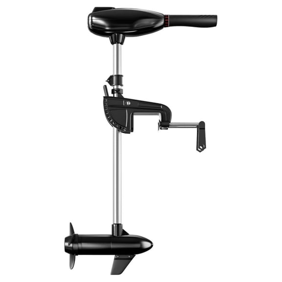 BAOTREE 36LB Thrust Electric Trolling Motor – Transom Mount, Telescopic Handle, LED Battery Indicator, Freshwater & Saltwater, for Kayak Fishing Boat, Small Jon Boat