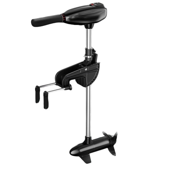 BAOTREE 55LB Thrust Electric Trolling Motor – Transom Mount, Telescopic Handle, LED Battery Indicator, Freshwater & Saltwater, for Kayak Fishing Boat, Small Jon Boat