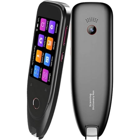 BAOXIN Scan Reader Pen, OCR Dictionary Scanner & Language Translator with LCD, White
