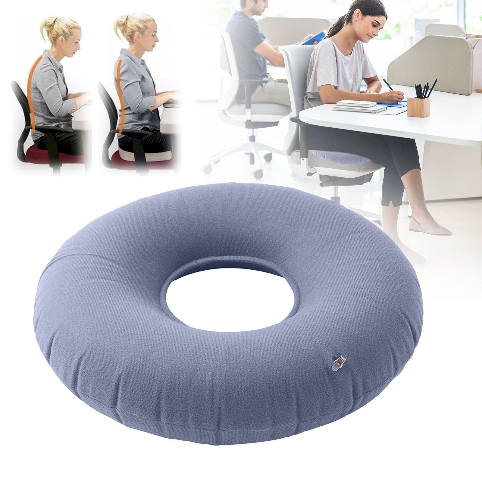Chair Pillow 2-Pack Inflatable Donut Seat Cushions 15