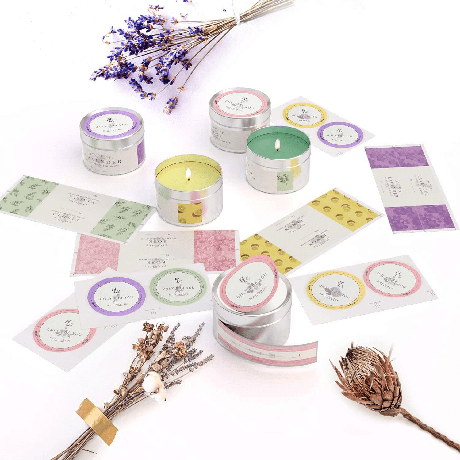 BAOYISHUN Complete candle making kit for adults, children, DIY aromatherapy candle making supplies including soy wax, aromatherapy oil, wick dye, candle jar, furnace, and craft kit for candle making
