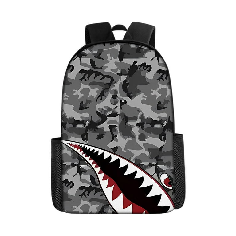 BAPE Anime Travel Backpack for Teens/Womens/Mens/ Casual